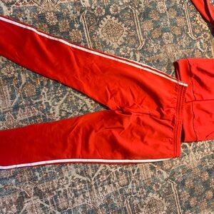 Women’s Adidas Red Track suite size M